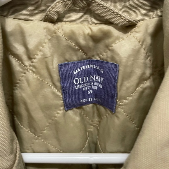 Old navy 5 T tan jacket button down - Picture 5 of 13